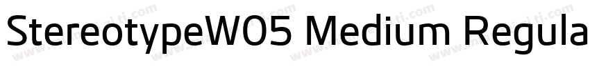 StereotypeW05 Medium Regular字体转换